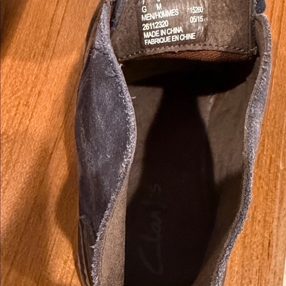Clarks Originals Desert Boots Men 8 Navy Blue Suede Chukka Crepe Sole